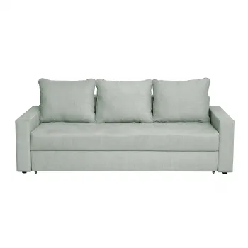 Canapea NICO II 3L extensibila, 3 locuri, cu arcuri si lada depozitare, mint, 220x85x75 cm imagine