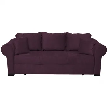 Canapea SEUL extensibila, 3 locuri, cu arcuri si lada depozitare, mov, 250x105x100 cm imagine