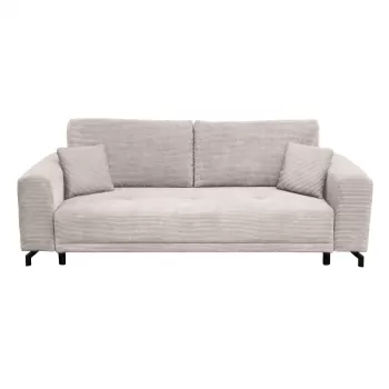 Canapea VEGA extensibila, 3 locuri, cu arcuri si lada depozitare, bej, 237x110x73 cm imagine