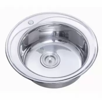 Chiuveta Freddo SN 7000, pentru blat, finisaj anticalcar, cuva rotunda, diametru 49 cm, inox imagine