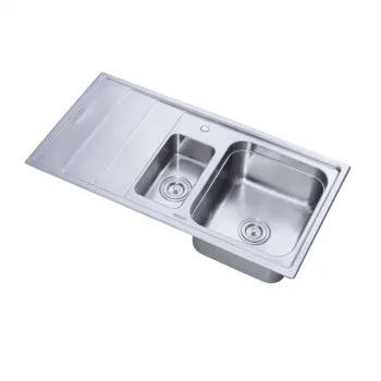 Chiuveta Freddo SN9012ST, pentru blat, 2 cuve stanga, 97x50 cm imagine