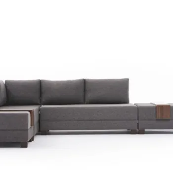 Coltar extensibil FLY, colt dreapta, maro, 280x210x70 cm imagine