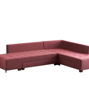Coltar extensibil MANAMA, colt stanga, rosu claret, 280x206x85 cm imagine