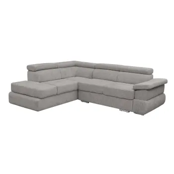 Coltar extensibil TIVOLI 2S3, cu arcuri si lada depozitare, colt dreapta, bej inchis, 285x225x90 cm imagine