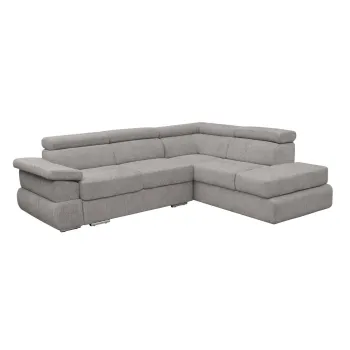 Coltar extensibil TIVOLI 2S3, cu arcuri si lada depozitare, colt stanga, bej inchis, 285x225x90 cm imagine