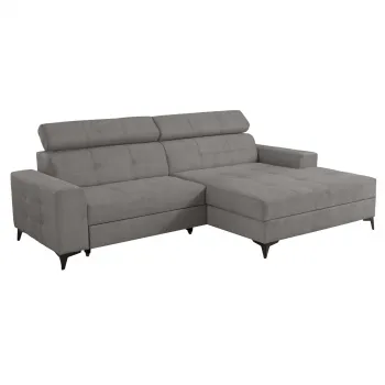 Coltar FELICIA extensibil, cu arcuri si lada depozitare, colt stanga, cappuccino, 275x175x92 cm imagine