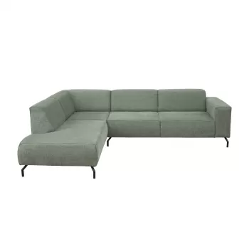 Coltar fix RICARDO D, cu arcuri, colt dreapta, verde, 275x210x78 cm imagine