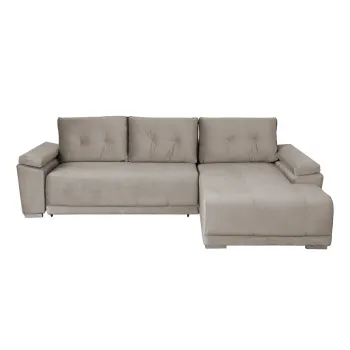 Coltar MODENA I extensibil, cu arcuri si lada depozitare, colt stanga, bej, 282x205x92 cm imagine