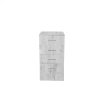 Comoda ALMA, 4 sertare, pin antichizat, 50x40x103 cm imagine