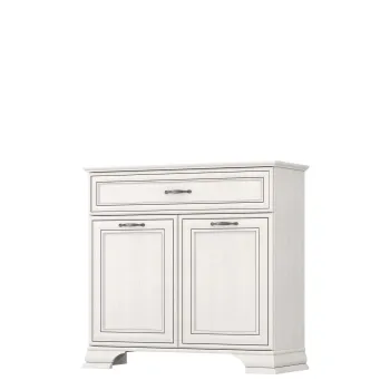 Comoda cu 2 usi, 1 sertar TIFFANY II, crem fineline, 94x37x90 cm imagine
