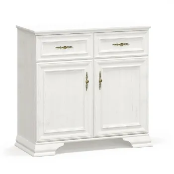 Comoda IRYS, 2 usi, 2 sertare, pin anderson, 93,4x39x88,7 cm imagine