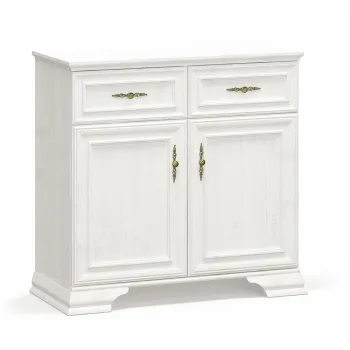 Comoda IRYS, 2 usi, 2 sertare, pin anderson, 93,4x39x88,7 cm imagine