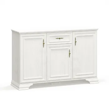 Comoda IRYS, 3 usi, 1 sertar, pin anderson, 137,6x39x88,7 cm imagine