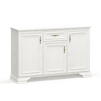 Comoda IRYS, 3 usi, 1 sertar, pin anderson, 137,6x39x88,7 cm imagine