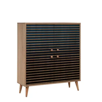 Comoda MULTILUX 222, stejar sonoma, 95x36x111 cm imagine