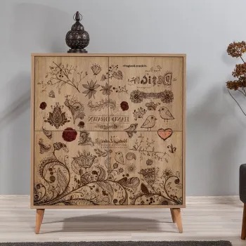 Comoda MULTILUX 731, stejar sonoma, 95x36x111 cm imagine