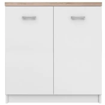 Comoda TOP MIX, 2 usi, alb, 80x33x85 cm imagine