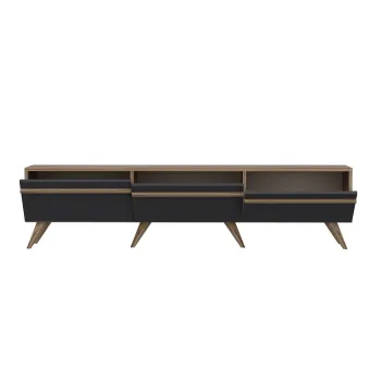 Comoda TV AMSTERDAM, antracit, 180x35x42 cm imagine