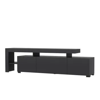 Comoda TV BELIZ, antracit, 192x37x53 cm imagine