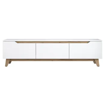 Comoda TV D1 2472, alb + nuc, 180x35x48,6 cm imagine