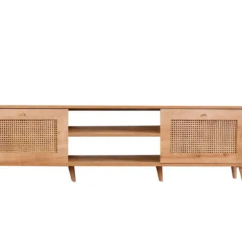 Comoda TV HAZERAN, stejar, 180x41x55 cm imagine