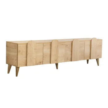 Comoda TV NEW LINE, stejar, 180x35x50 cm imagine