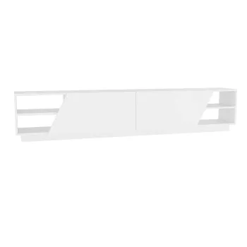 Comoda TV RHODES, alb, 240x37,1x47,4 cm imagine