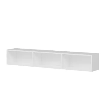 Comoda TV RIGEL, suspendata, 3 usi, alb, 180x32x30 cm imagine