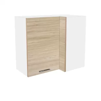 Corp colt suspendat YANA, 1 usa, corp alb, fronturi sonoma, 70x40x60 cm imagine