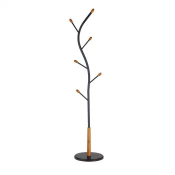 Cuier W45, negru, 38x186 cm imagine
