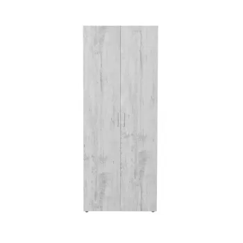 Dulap ALMA 2 usi, 1 raft, bara haine, pin antichizat, 80x52x203 cm imagine