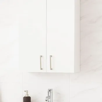 Dulap baie suspendat PROFI, 2 usi, montat, alb, 45x21.5x68 cm imagine