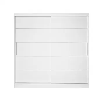 Dulap CORFU 03, usi glisante, alb, 200x60x200 cm imagine