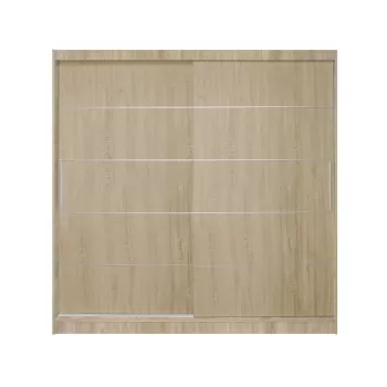 Dulap CORFU 03, usi glisante, sonoma, 200x60x200 cm imagine