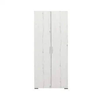 Dulap CORINNE, 2 usi, 4 rafturi, alb Elvetia, 80x50x188 cm imagine