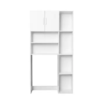 Dulap masina de spalat XL, 2 usi, alb, 97x30x190 cm imagine