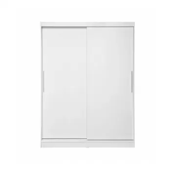 Dulap RODOS 01, usi glisante, alb, 150x60x200 cm imagine