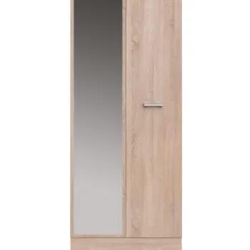 Dulap TOP MIX, 2 usi, 1 sertar, oglinda, stejar sonoma, 60x33x183 cm imagine