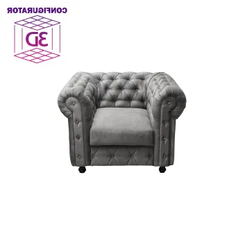 Fotoliu CHESTERFIELD cu arcuri, 105x90x80 cm, Configurator 3D imagine