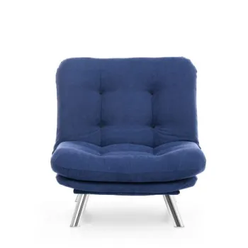 Fotoliu extensibil MISA, albastru marin, 88x105x90 cm imagine