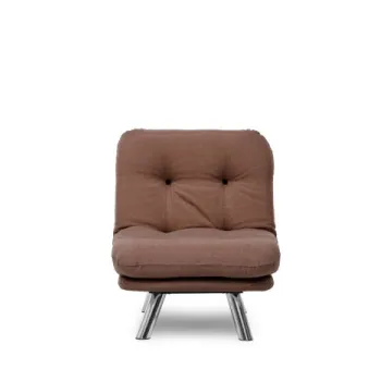 Fotoliu extensibil MISA, maro deschis, 70x78x85 cm imagine