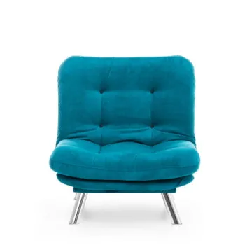 Fotoliu extensibil MISA, verde petrol, 88x105x90 cm imagine