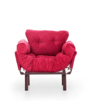 Fotoliu extensibil NITTA, bordo, 95x85x70 cm imagine