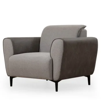 Fotoliu fix AREN, gri, 100x85x85 cm imagine