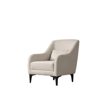 Fotoliu fix ASTANA, ecru, 60x72x81 cm imagine