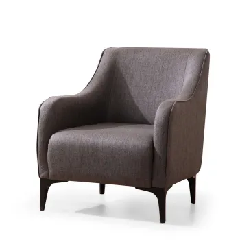 Fotoliu fix BELISSIMO, gri inchis, 94x77x87 cm imagine