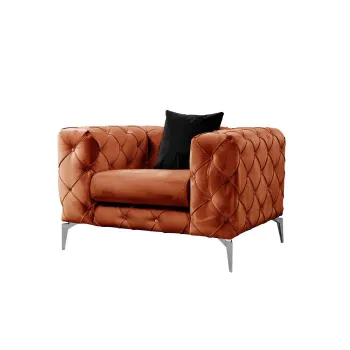 Fotoliu fix COMO, portocaliu, 108x90x70 cm imagine