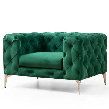 Fotoliu fix COMO, verde, 108x70x90 cm imagine