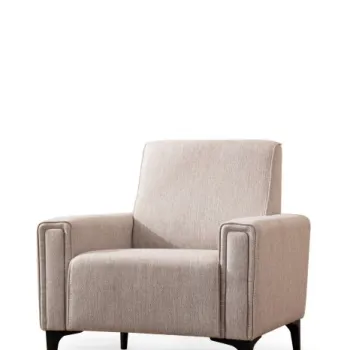 Fotoliu fix HORIZON, maro deschis, 90x85x77 cm imagine