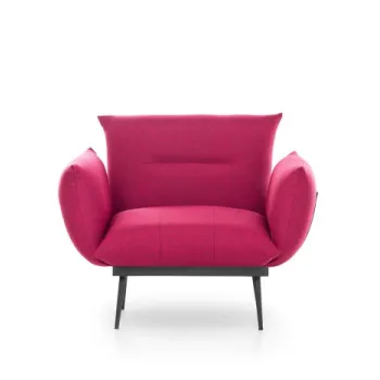 Fotoliu fix JAX, rosu inchis, 90x80x95 cm imagine